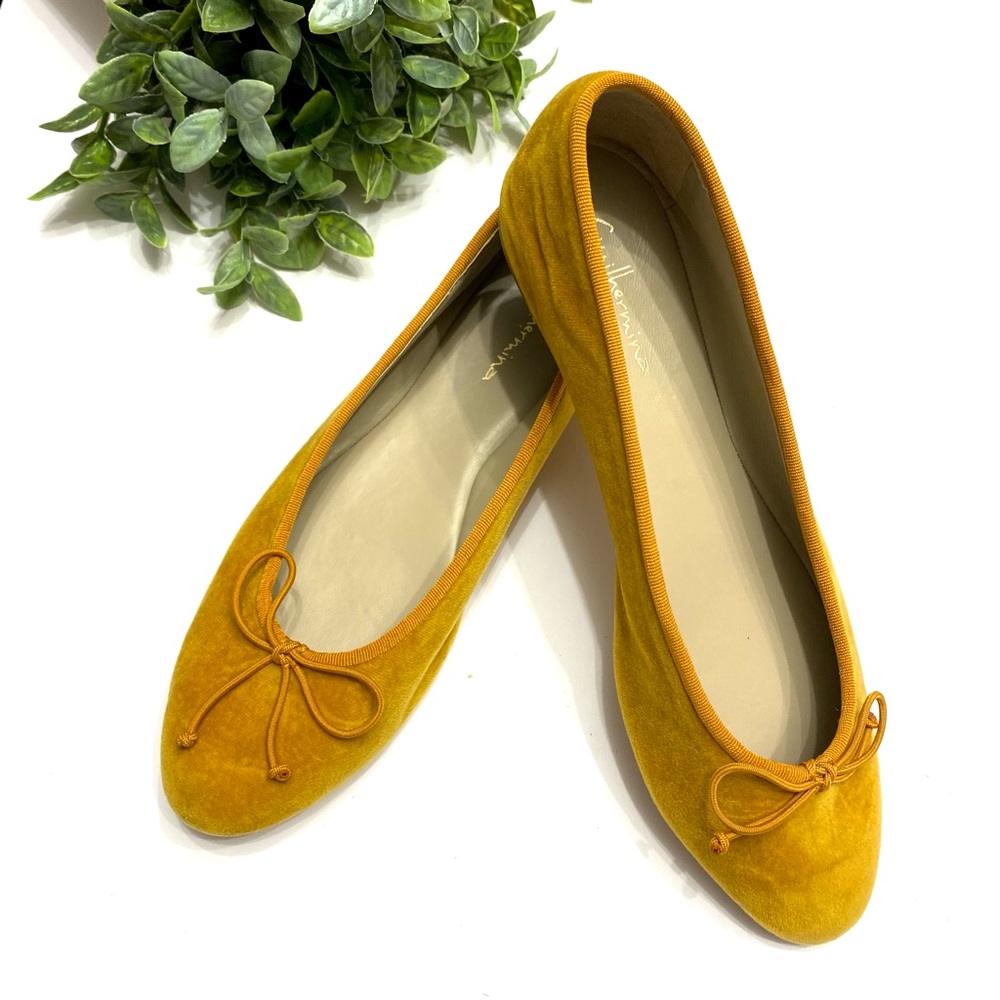 Anthropologie Mustard Yellow Flats